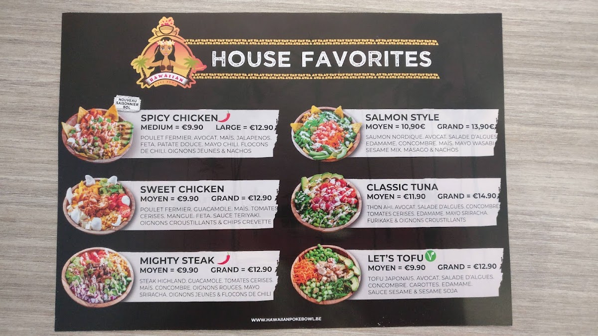 Menu Hawaiian Poké Bowl - Louvain-La-Neuve-2